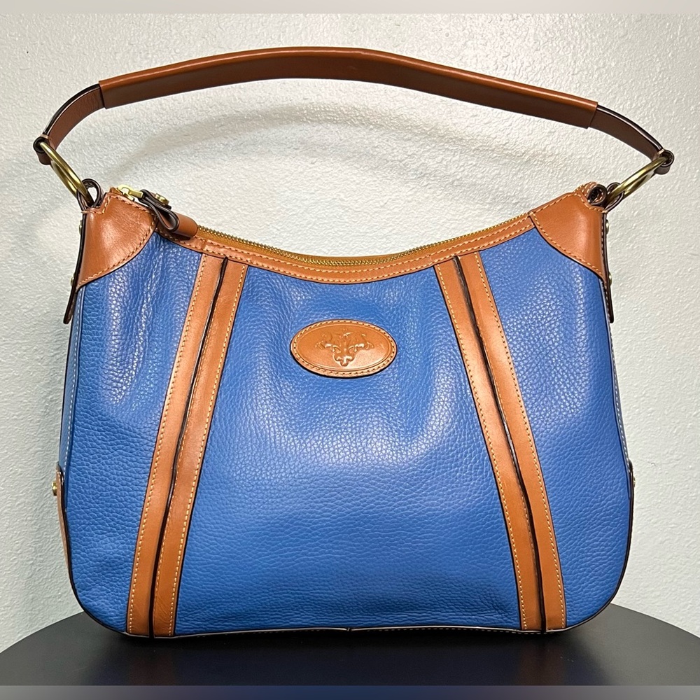 NEW Prix de Dressage Italian Pebbled Leather Shoulder Hobo Bag Satchel Purse